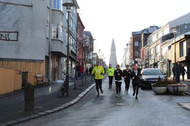 Image of the city streets of Reykjavik