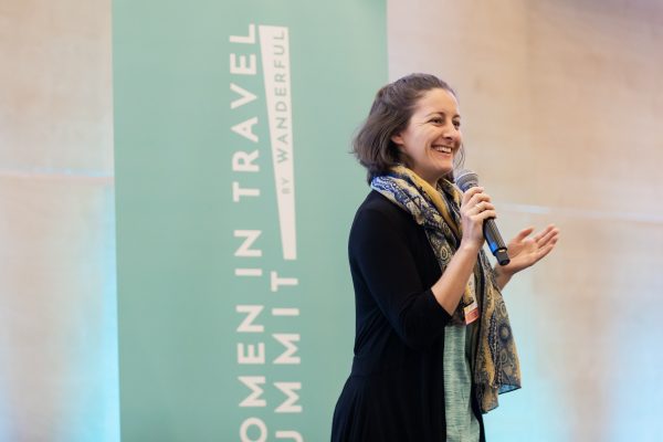 Amanda Walkins speaking at WITS Europe in 2019