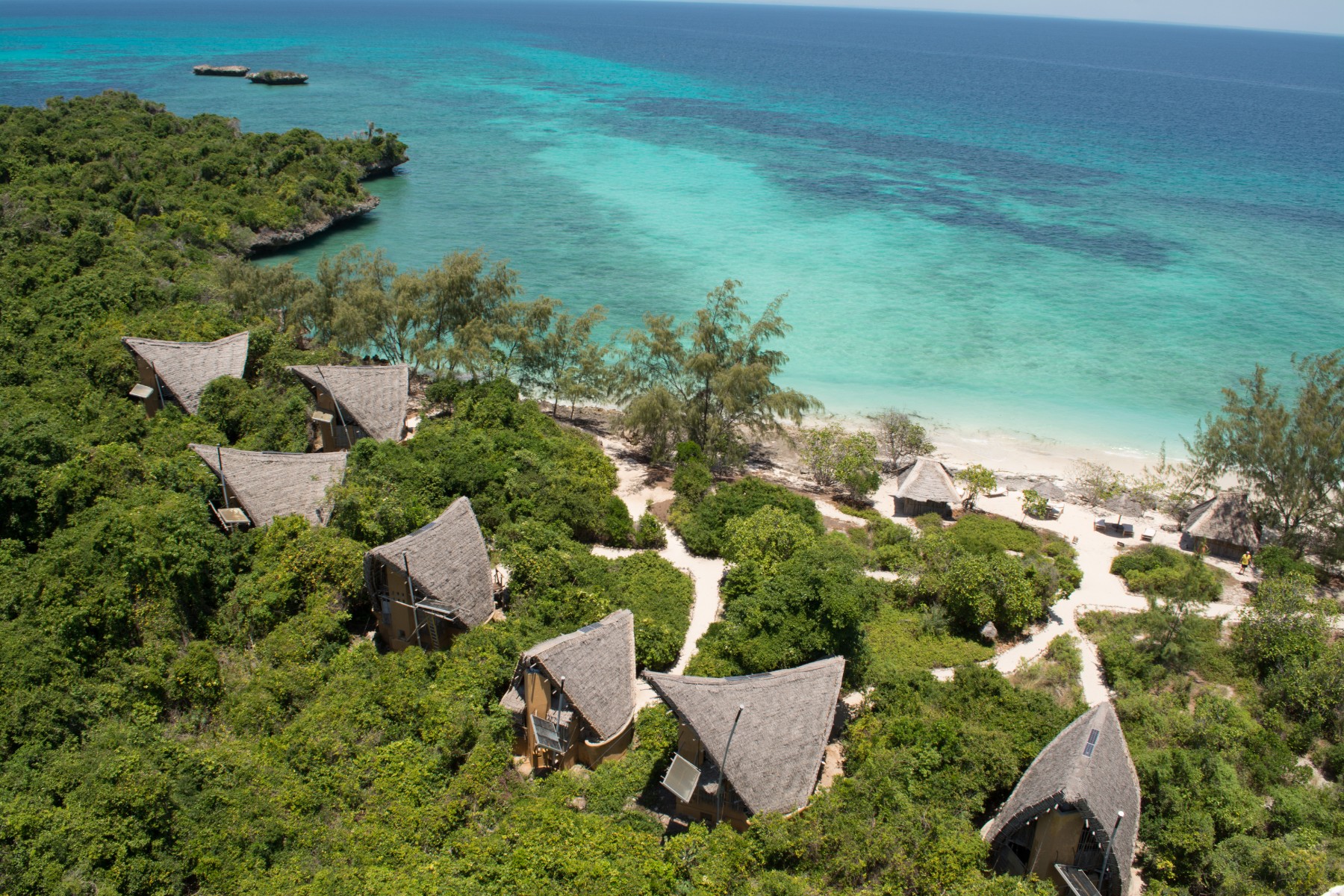 sustainable tourism practices include choosing better accommodations, like these beachfront villas