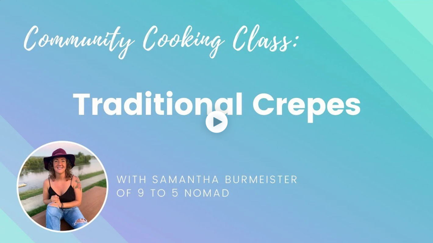 how to make French crepes with Wanderful - video tutorial 