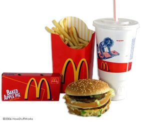 Fast Food Image GalleryThis meal well exceeds yourdaily intake of fat and calories. See more fast food pictures.
